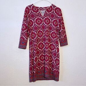 Coolibar Oceanside Tunic Dress UPF 50+ Sun Protection Cotton Bamboo Stretch SZ S